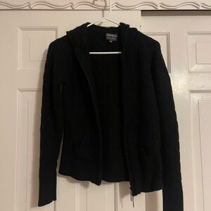 Zip up knitted jacket with hood